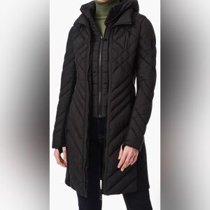 Bernardo Black Quilted Ski Jacket